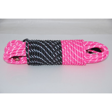 SaberPro® Pink Reflective Double Braided Winch Rope – Limited Edition