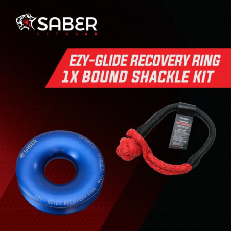 Saber Ezy-Glide Recovery Ring + 20K Bound Soft Shackle Kit