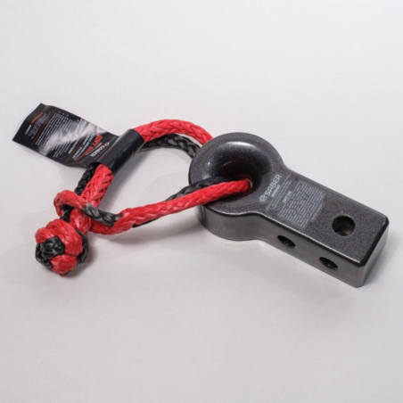 Saber 7075 Alloy Recovery Hitch – Dark Grey Prismatic & 9K Soft Shackle