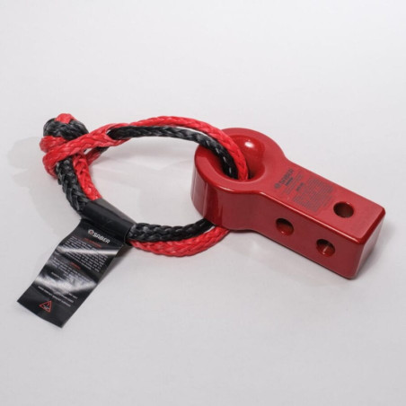 Saber 7075 Alloy Recovery Hitch – Prismatic Red & 9K Soft Shackle