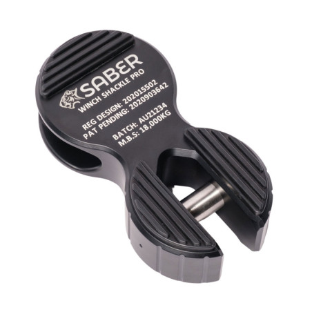 Saber 7075 Alloy Winch Shackle PRO - Black