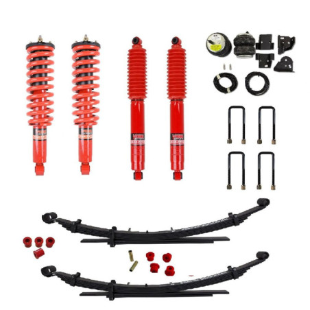 Pedders 1.75 Inch Heavy Duty Load Carrying and Towing Kit. With Assembled Foam Cell Struts & Additional Airbags. Isuzu D-Max